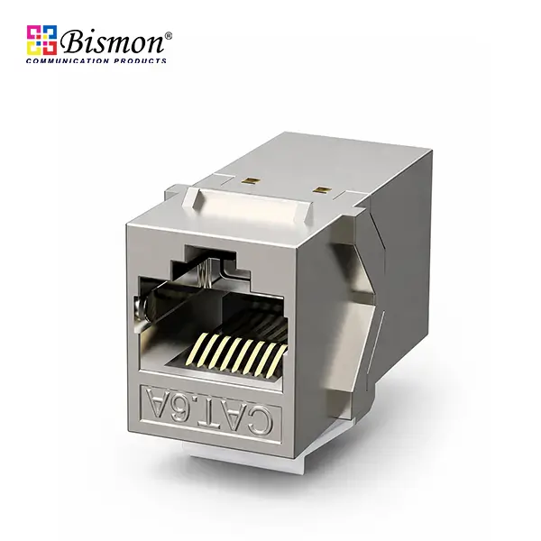 Cat6A Shielded Zinc Alloy RJ45 Inline Coupler